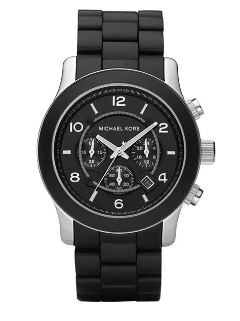 Michael Kors MK8107 Men's Runway Chrono Black  .